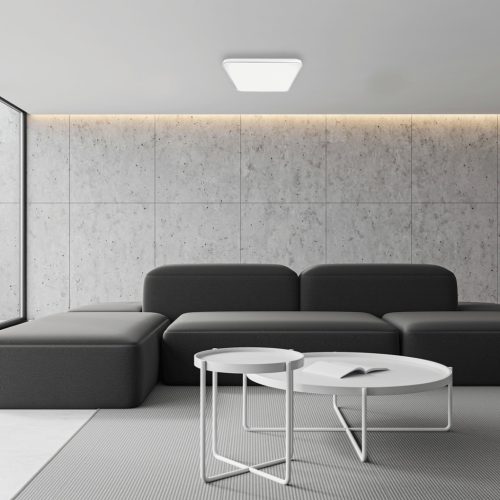 Felületre szerelhető LED mennyezeti lámpa Fehér négyzet FABIO 23W 37 cm 4000K Milagro