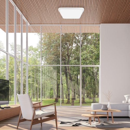 LED felületre szerelhető mennyezeti lámpa fehér négyzet FABIO 35W 47 cm 4000K Milagro