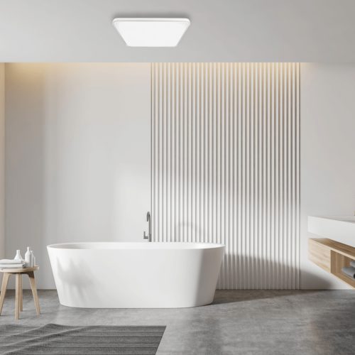 LED felületre szerelhető mennyezeti lámpa fehér négyzet FABIO 35W 47 cm 4000K Milagro