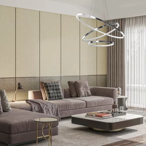 ROTONDA króm 93W LED Milagro mennyezeti lámpa