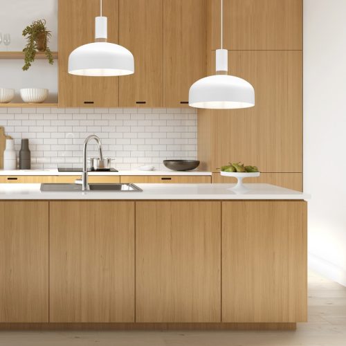 MALMO fehér fa mennyezeti lámpa 1xE27 Milagro