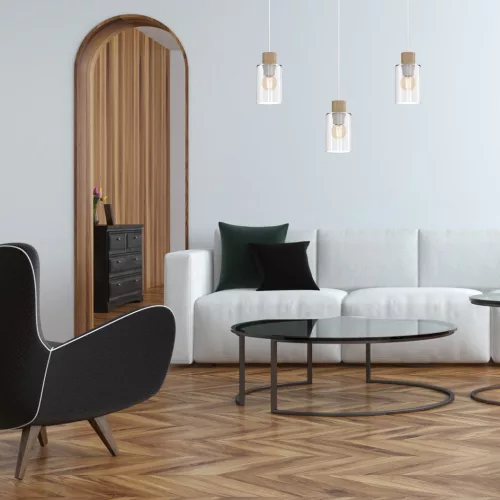 MADERA mennyezeti függőlámpa 3xE27 Milagro Strip