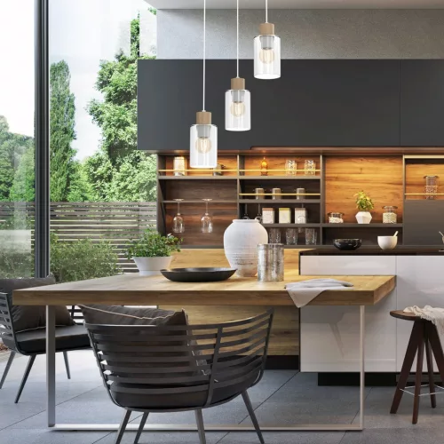 MADERA mennyezeti lámpa 3xE27 Milagro