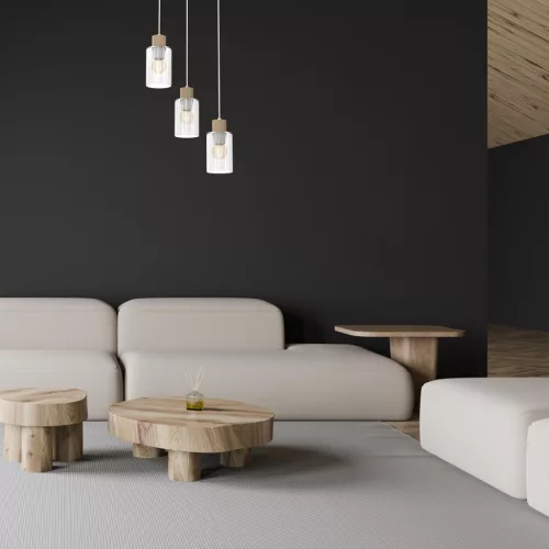 MADERA mennyezeti lámpa 3xE27 Milagro