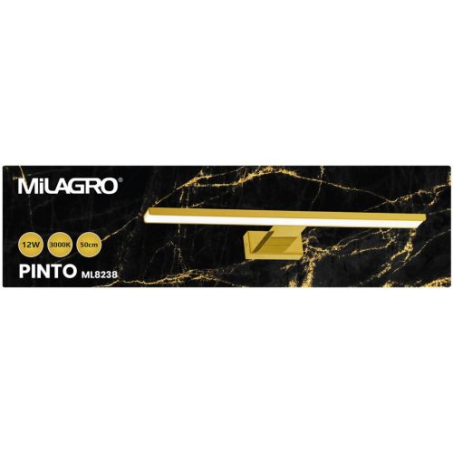 PINTO Gold fali lámpa 12W LED 50cm Milagro
