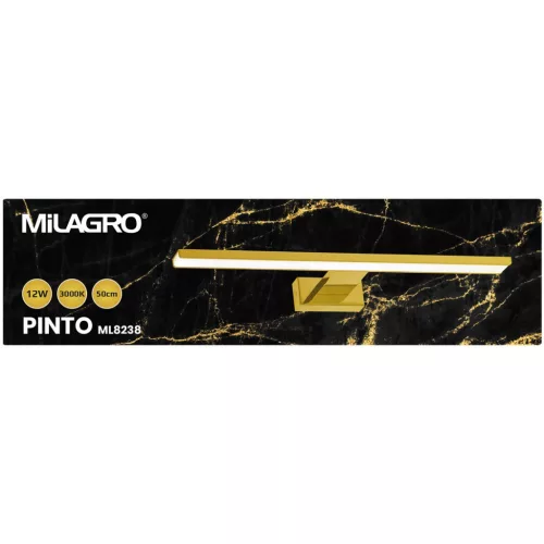 PINTO Gold fali lámpa 12W LED 50cm Milagro