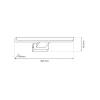 PINTO SATIN Falilámpa Gold 7W LED 30cm Milagro