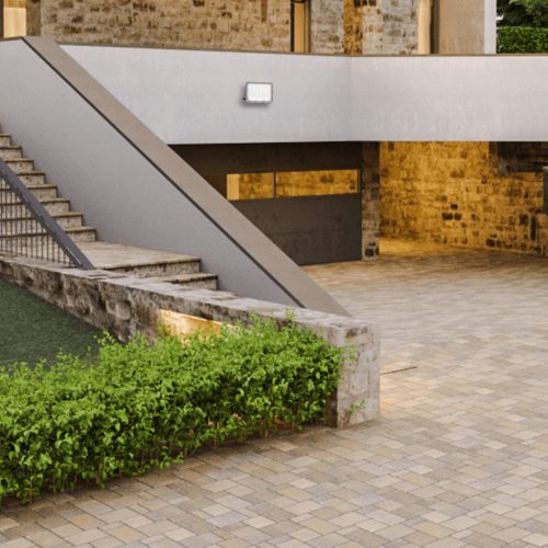 FOKUS LED reflektor 1300lm 6000K IP65 100W Solar Black + Eco-Light távirányító