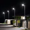 VIA LED Solar utcai lámpa IP65 150W 6000K fekete mozgás- és szürkületérzékelő + Eco-Light távirányító