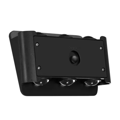 Napelemes kerti lámpa fali lámpa ALF LED IP54 4W 6000K érzékelő fekete Eco-Light