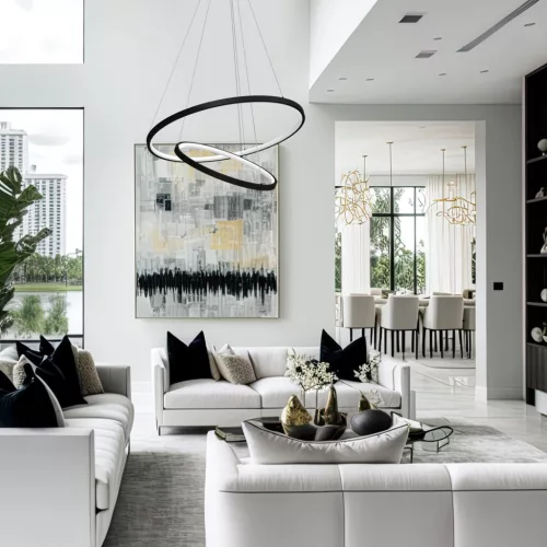 ROTONDA Fekete 51W LED Milagro mennyezeti lámpa