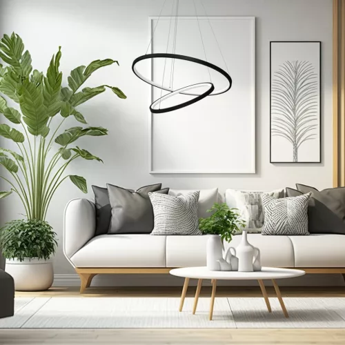 ROTONDA Fekete 51W LED Milagro mennyezeti lámpa