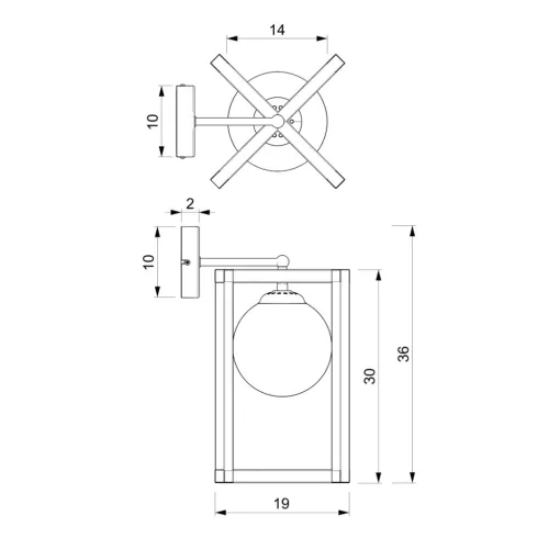 DIEGO fali lámpa 1xE14 Milagro