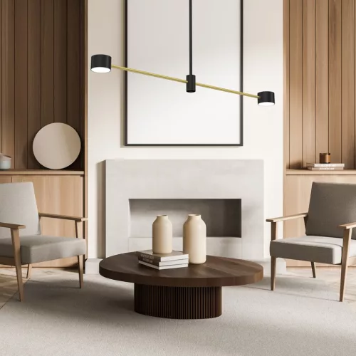 CROSS Arany mennyezeti lámpa 2xGX53 Milagro