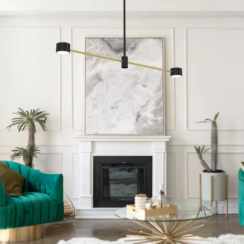 CROSS Arany mennyezeti lámpa 2xGX53 Milagro