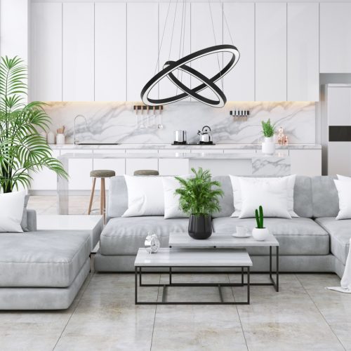 GALAXIA Fekete 46W LED Milagro mennyezeti lámpa