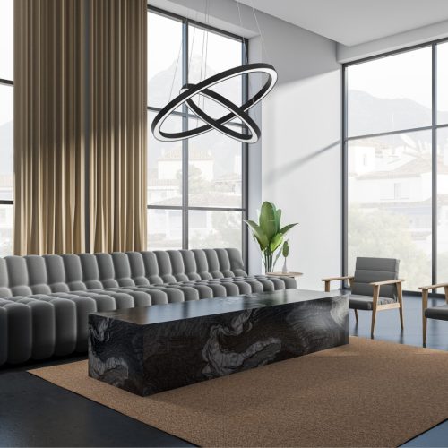 GALAXIA Fekete 46W LED Milagro mennyezeti lámpa