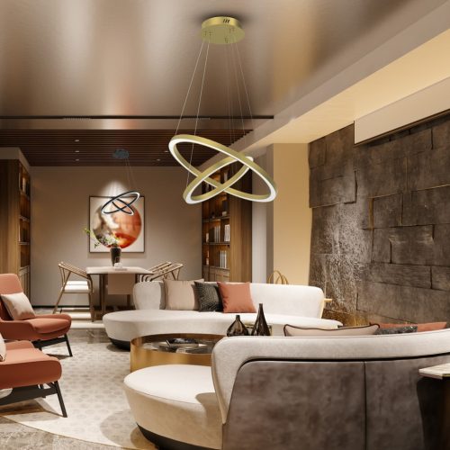 GALAXIA Gold 46W LED Milagro mennyezeti lámpa