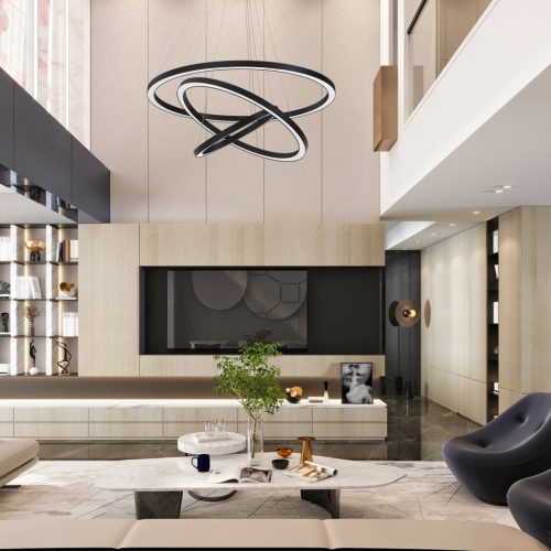 GALAXIA Fekete 85W LED Milagro mennyezeti lámpa