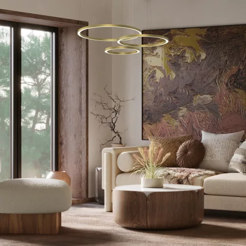 GALAXIA Gold 85W LED kör alakú függőlámpa Milagro