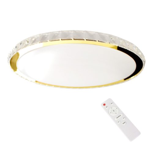 Felületre szerelhető LED mennyezeti lámpa Layla Gold 50W, szabályozható + Milagro távirányító
