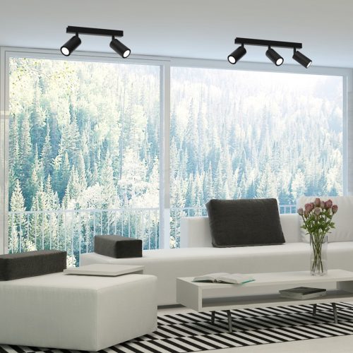 HUDSON mennyezeti lámpa fekete 2xGU10 Milagro