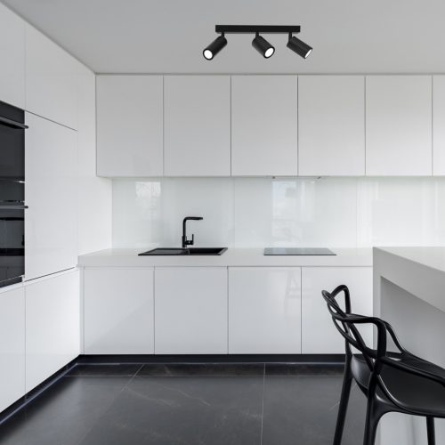 HUDSON mennyezeti lámpa fekete 3xGU10 Milagro