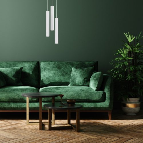 HUDSON függő mennyezeti lámpa fehér 3xGU10 Milagro