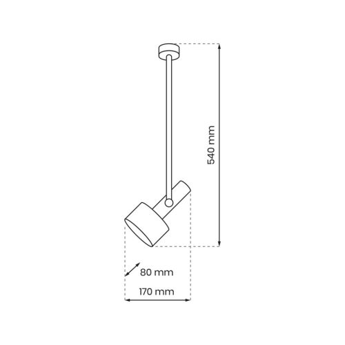 Mennyezeti függőlámpa LINTERNA 1xGX53 Milagro