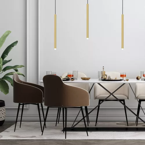 MONZA mennyezeti függőlámpa sárgaréz 1xG9 max 8W LED Milagro