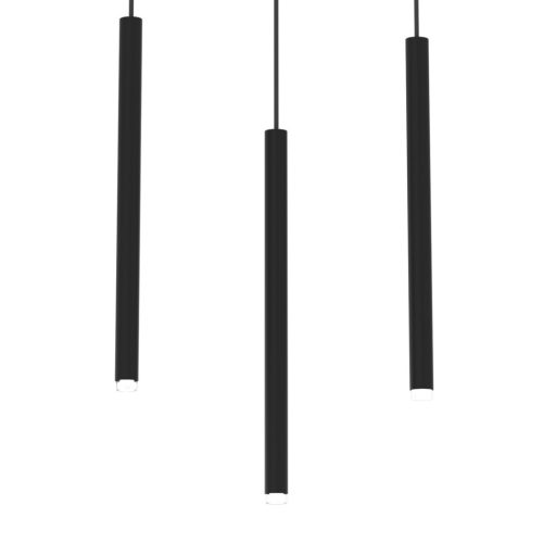 MONZA Fekete mennyezeti lámpa 3xG9 max 8W LED Milagro