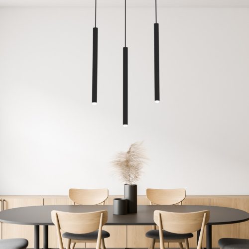 MONZA Fekete mennyezeti lámpa 3xG9 max 8W LED Milagro