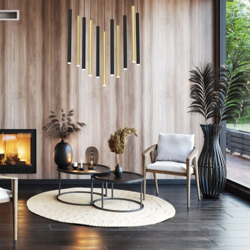 MONZA mennyezeti függesztőlámpa sárgaréz 11xG9 max 8W LED Milagro