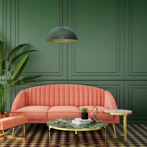 BETA Függesztett mennyezeti lámpa Green Gold 1xE27 45cm Milagro