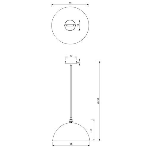 BETA Függesztett mennyezeti lámpa Sötétkék Kék Arany 1xE27 35cm Milagro