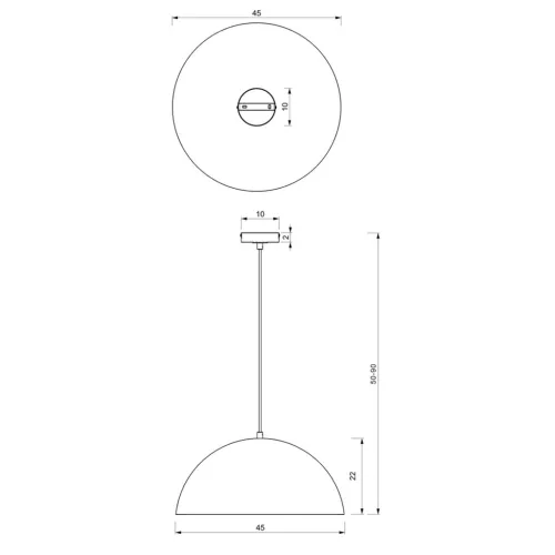 BETA Függesztett mennyezeti lámpa Sötétkék Kék Arany 1xE27 45cm Milagro
