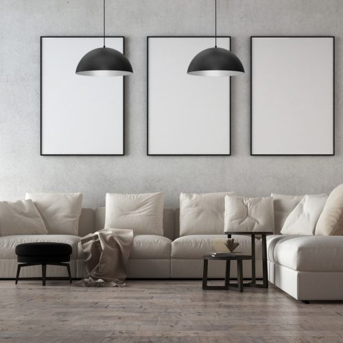 BÉTA mennyezeti függőlámpa fekete-fehér 1xE27 45cm Milagro