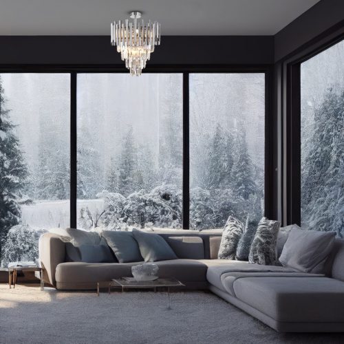 MADISON csillár mennyezeti lámpa króm 9xE14 Milagro