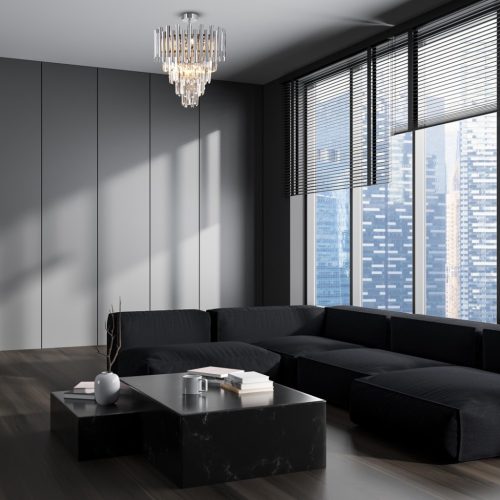 MADISON csillár mennyezeti lámpa króm 9xE14 Milagro