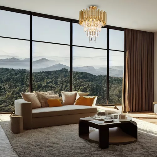 MADISON arany csillár mennyezeti lámpa 9xE14 Milagro