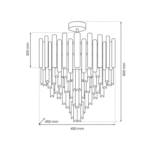 MADISON arany csillár mennyezeti lámpa 9xE14 Milagro