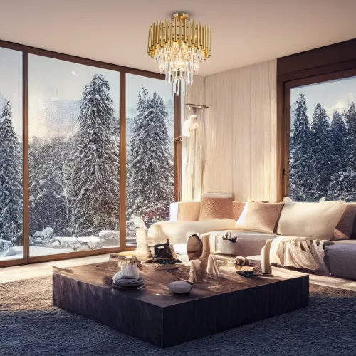 MADISON arany csillár mennyezeti lámpa 9xE14 Milagro