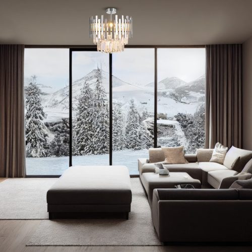 ASPEN csillár mennyezeti lámpa króm 6xE14 Milagro