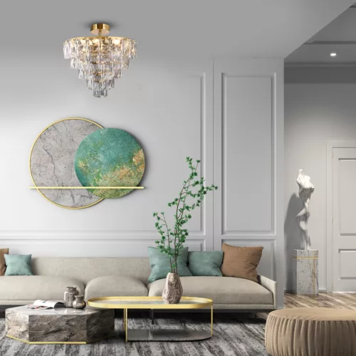 CHELSEA arany csillár mennyezeti lámpa 6xE14 Milagro