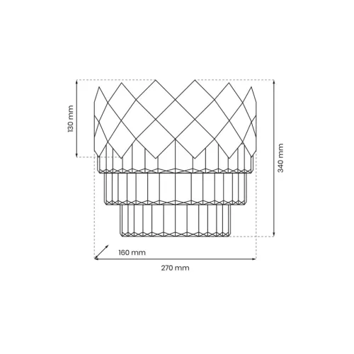 CARISMA Falilámpa Arany 2xE14 Milagro