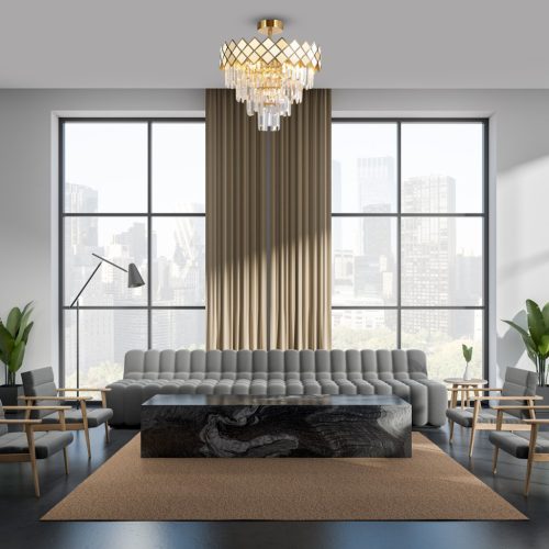 CARISMA arany csillár mennyezeti lámpa 9xE14 Milagro