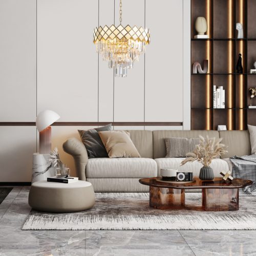 CARISMA Arany csillár függőlámpa 9xE14 Milagro