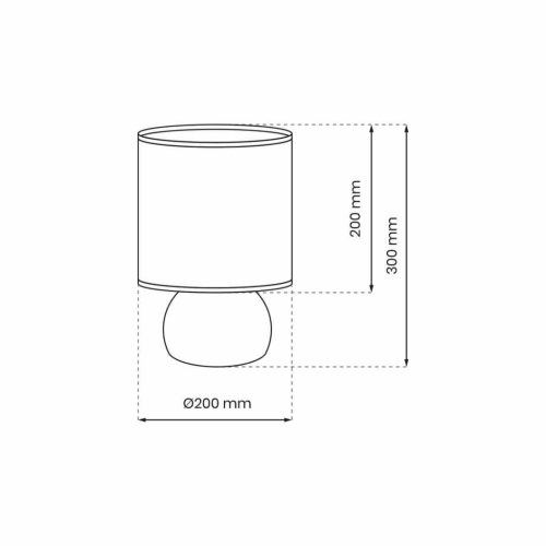 VICKY LED Asztali lámpa zöld 1xE27 Milagro