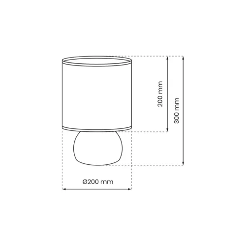 VICKY LED Asztali lámpa Navy Blue 1xE27 Milagro