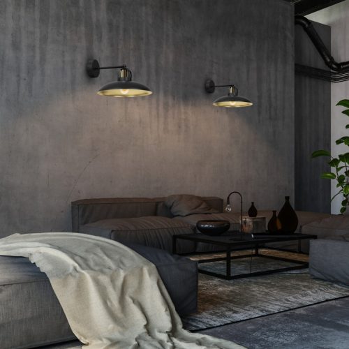 FELIX Black Gold fali lámpa 1xE27 Milagro